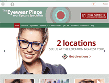 Tablet Screenshot of eyewearplace.com